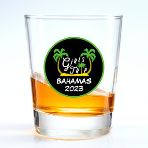 Girls Trip Bahamas Vacation Caribbean Island Shot Glass