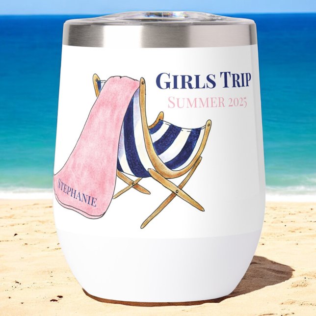 Girls' Trip Beach Chair Personalized (Creator Uploaded)