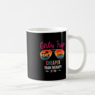 Girls Trip Cheaper Than A Therapy 2026 Hawaii Girl Coffee Mug