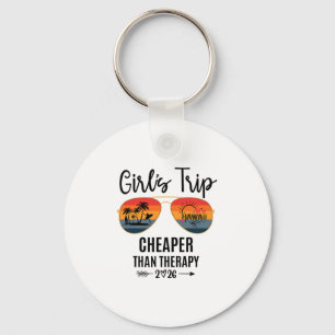 Girls Trip Cheaper Than A Therapy 2026 Hawaii Grou Keychain
