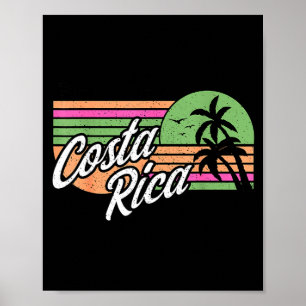 Girls trip costa rica matching cute women vacation poster
