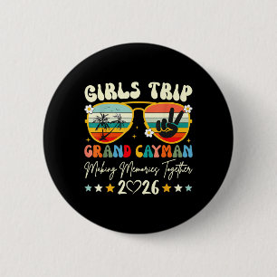 Girls Trip Grand Cayman 2026 Summer Vacation Group 2 Inch Round Button
