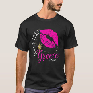 Girls Trip Greece 2024 Beach Womens Weekend Birthd T-Shirt