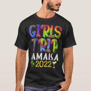 Girl's Trip Jamaica 2022 Bachelorette Party Tie Dy T-Shirt