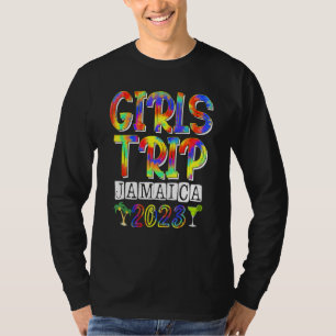 Girl's Trip Jamaica 2023 Bachelorette Party Tie Dy T-Shirt