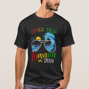 Girls Trip Jamaica 2024 Beach Womens Vacation Birt T-Shirt