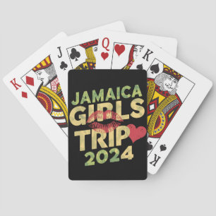 Girls Trip Jamaica 2024 Weekend Summer Vacation Playing Cards