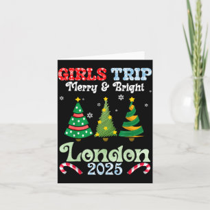 Girls Trip Merry Bright Christmas In London Vacati Card