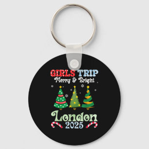 Girls Trip Merry Bright Christmas In London Vacati Keychain