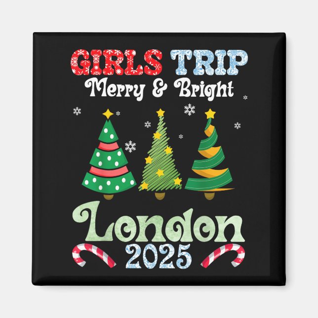 Girls Trip Merry Bright Christmas In London Vacati Magnet (Front)