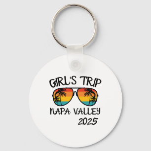 Girls Trip Napa Valley 2025 Summer Vacation Matchi Keychain