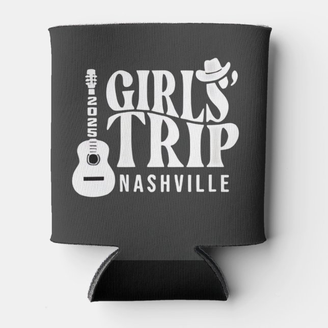 Girls Trip Nashville 2025 Vacation Summer  Can Cooler (Front)
