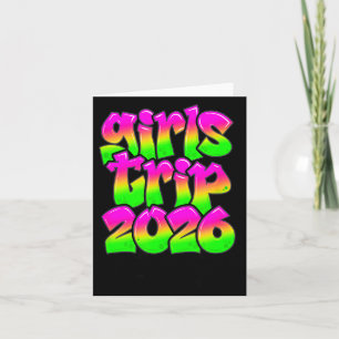Girls Trip New Orleans Louisiana 2026 Graffiti Gre Card