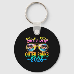Girl's Trip Outer Banks 2026 Summer Vacation Sungl Keychain
