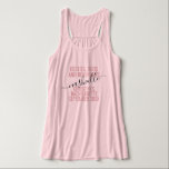Girls Trip Personalized Destination Besties Pink Tank Top<br><div class="desc">Personalized Girls Weekend Trip Custom Pink Tank Top with editable text and wording for your date,  destination or location,  name,  and fun quote like "besties,  buds,  and beverages" makes a fun and useful keepsake for your travel squad or bridesmaids.</div>