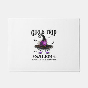 Girls Trip Salem Time To Get Wicked Halloween Vint Doormat