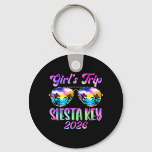 Girls Trip Siesta Key 2026 Summer Beach Weekend Keychain