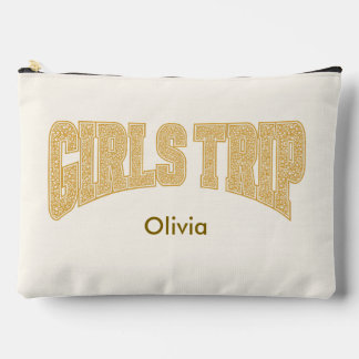 GIRLS TRIP Summer Varsity Sunset Ditzy Floral  Accessory Pouch