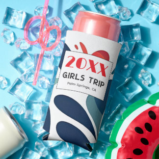 Girls Trip Vibes Personalized Can Cooler