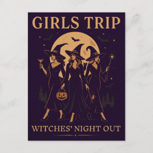 Girls Trip Witches’ Night Out Holiday Postcard