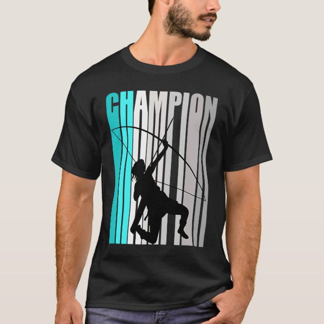 Girls Turquoise Archery Champion Birthday Archer T-Shirt (Front)