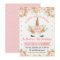 Girls Unicorn Birthday Invitation