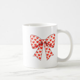 Girls Valentine Heart Bow Cute Valentines Day Teen Coffee Mug