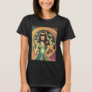 Girls Vintage Disco Ball 70s Spectacular disco mer T-Shirt