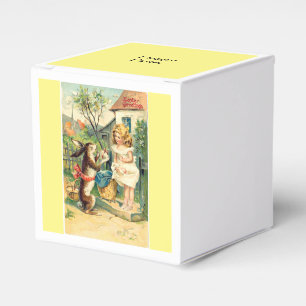 Girls Vintage Easter Bunny Favour Boxes
