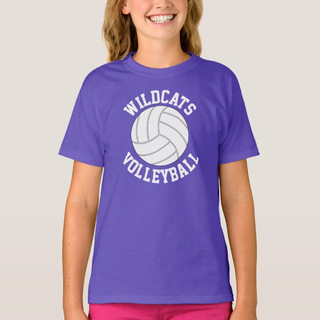 Girls Volleyball Custom Nom de l'équipe / T-shirt  (Devant)