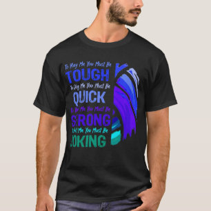Girls Volleyball Purple Blue Design Great Funny Qu T-Shirt