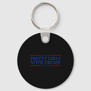 Girls Vote Trump Keychain
