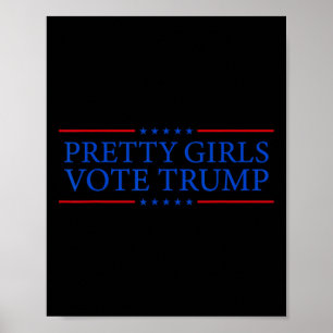 Girls Vote Trump  Poster