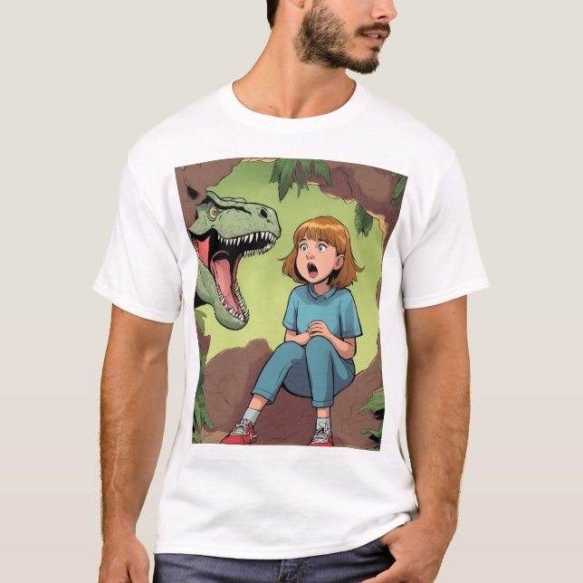 Girls vs Beast in the Mountain Realm" T-Shirt (Front)