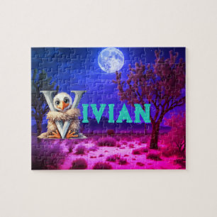 girl's vulture jigsaw puzzle