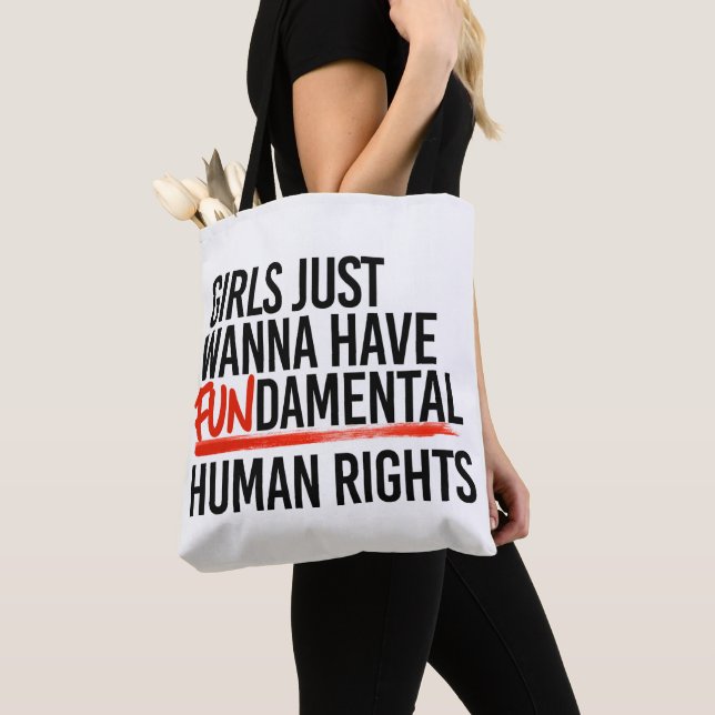 Girls wanna have fundamental rights tote bag (Close Up)