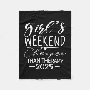 Girls Weekend 2025 Women Girls Trip 2025 Vacation  Fleece Blanket