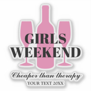 Girls weekend away trip wine tasting party vinyl