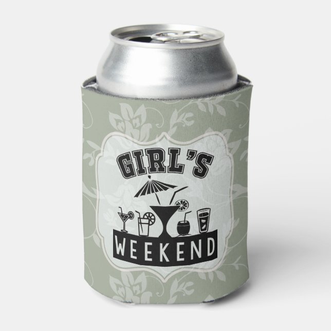 Girl's Weekend Beer Party Customize to Any Colour Can Cooler (Can Front)