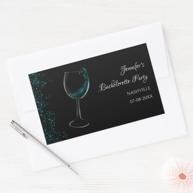 Girls weekend blue Mocktail bachelorette party Sticker (Envelope)