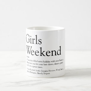 Girls Weekend Fun Personalized Definition Coffee Mug