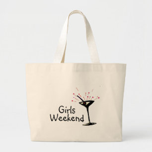 Girls Weekend (Martini 1) Large Tote Bag