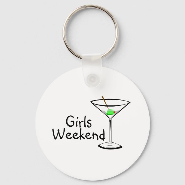 Girls Weekend (Martini 2) Keychain (Front)