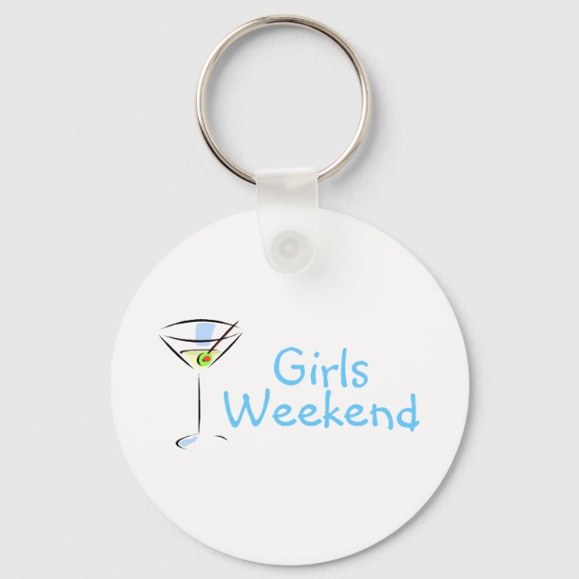 Girls Weekend Martini Keychain (Front)