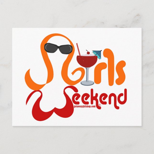 Girls Weekend Party Postcard (Front)