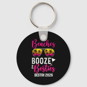 Girls Weekend Trip Destin 2026 Beaches Booze Ies  Keychain