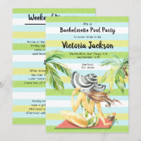 Girls weekend Tropical getaway Pool Party
