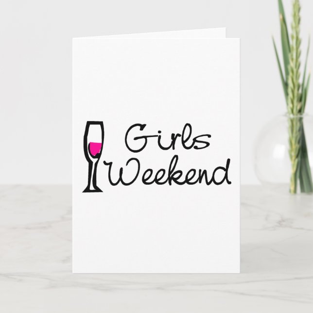 Girls Weekend Wine Card (Front)