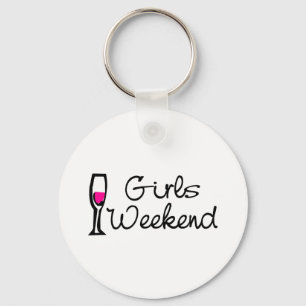Girls Weekend Wine Keychain