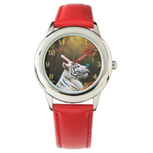 Girls White Tiger Those Loving Moments, Wristwatch